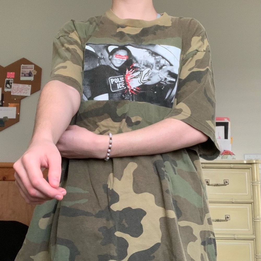 Supreme antihero T-shirt green camo